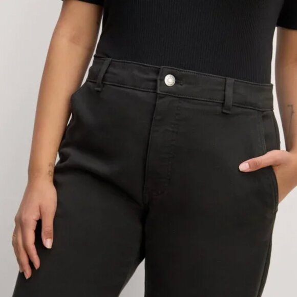 NEW! Everlane Black Straight Leg Pants - Picture 3 of 15